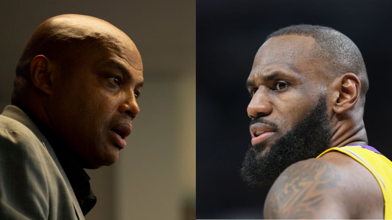 Charles Barkley (L) and LeBron James (R)