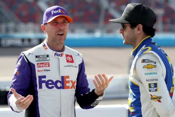 Denny Hamlin and Chase Elliott talk