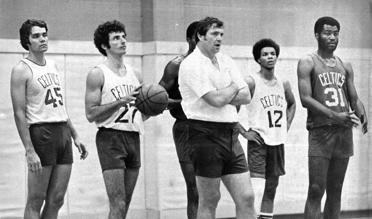 Boston Celtics head coach Tom Heinsohn.