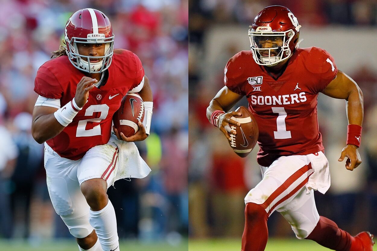 Jalen Hurts at Alabama and Jalen Hurts at Oklahoma