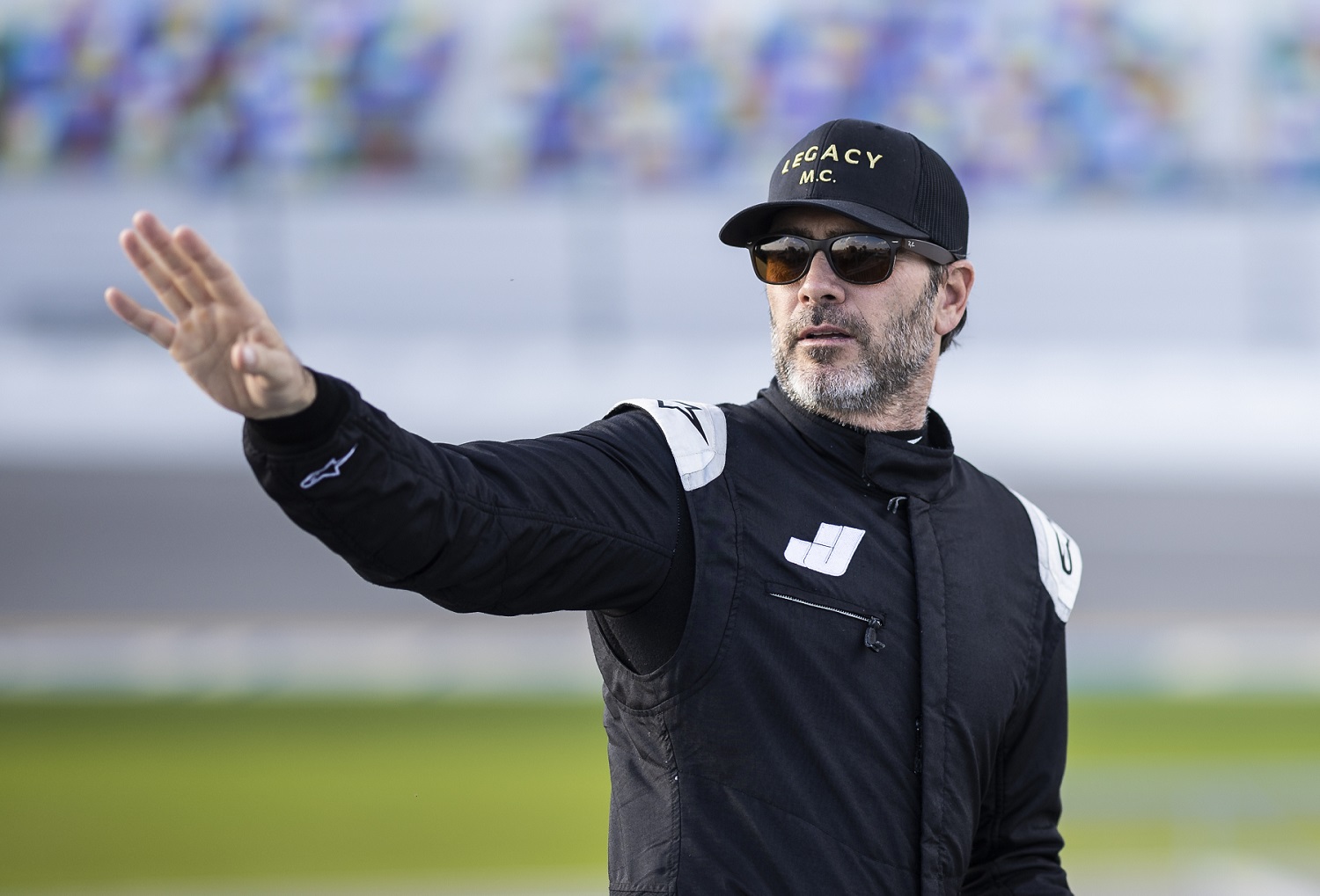 Jimmie Johnson during the NASCAR Project 56 test at Daytona International Speedway on Jan. 31, 2023. | James Gilbert/Getty Images