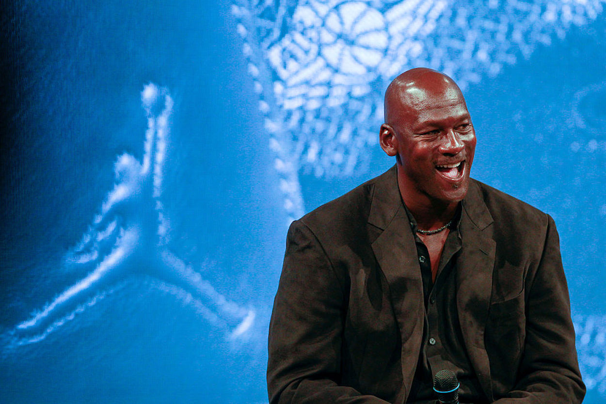 Michael Jordan at a 2015 event celebrating the Jordan Brand.