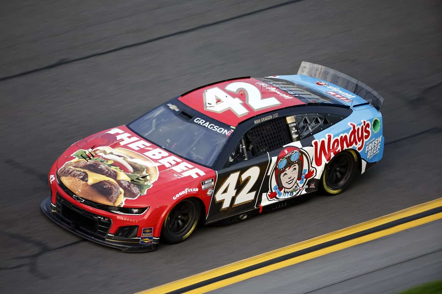 Noah Gragson drives during practice for the NASCAR Cup Series Daytona 500 on Feb. 17, 2023.