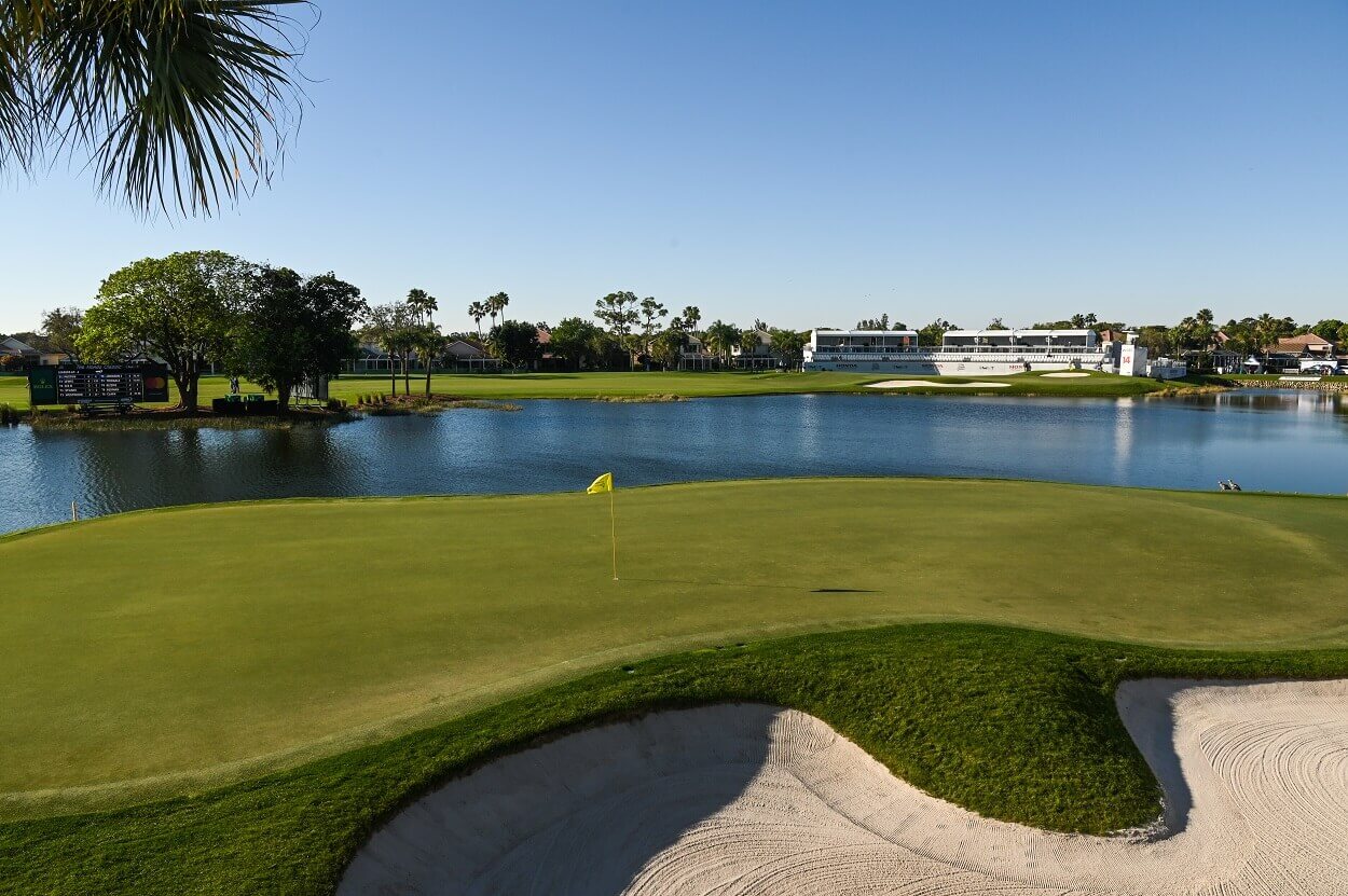 The 15th hole at the Champion Course at PGA National Resort