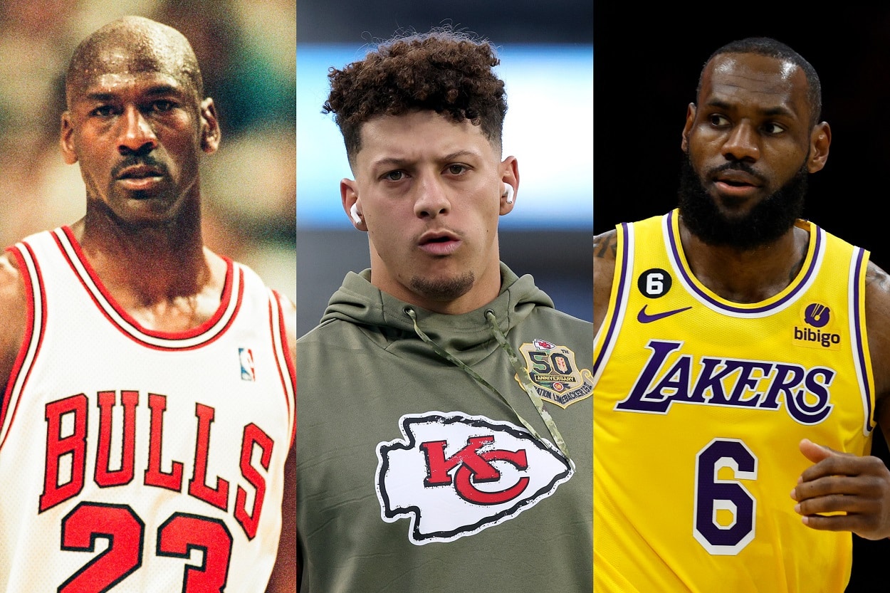 Patrick Mahomes Michael Jordan LeBron James