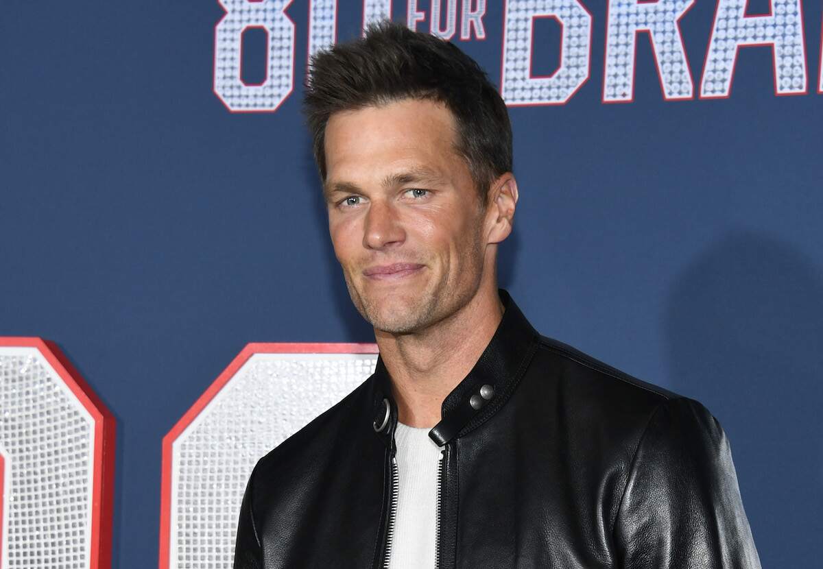 Tom Brady attends the premiere 80 For Brady