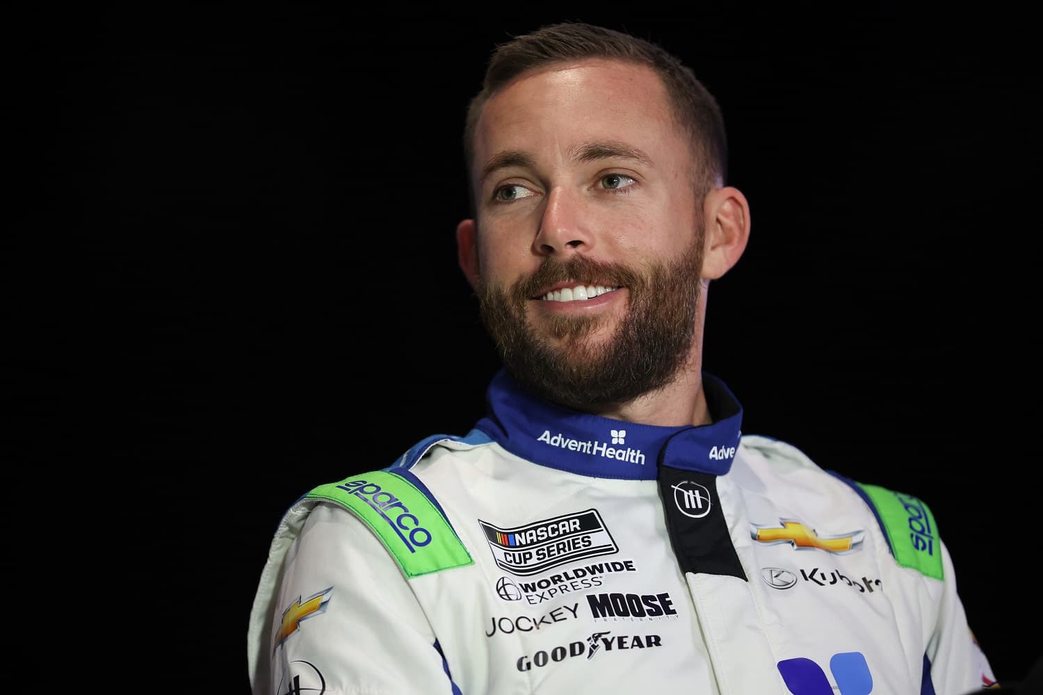 Ross Chastain speaks to the media during the NASCAR Cup Series Daytona 500 Media Day on Feb. 15, 2023.