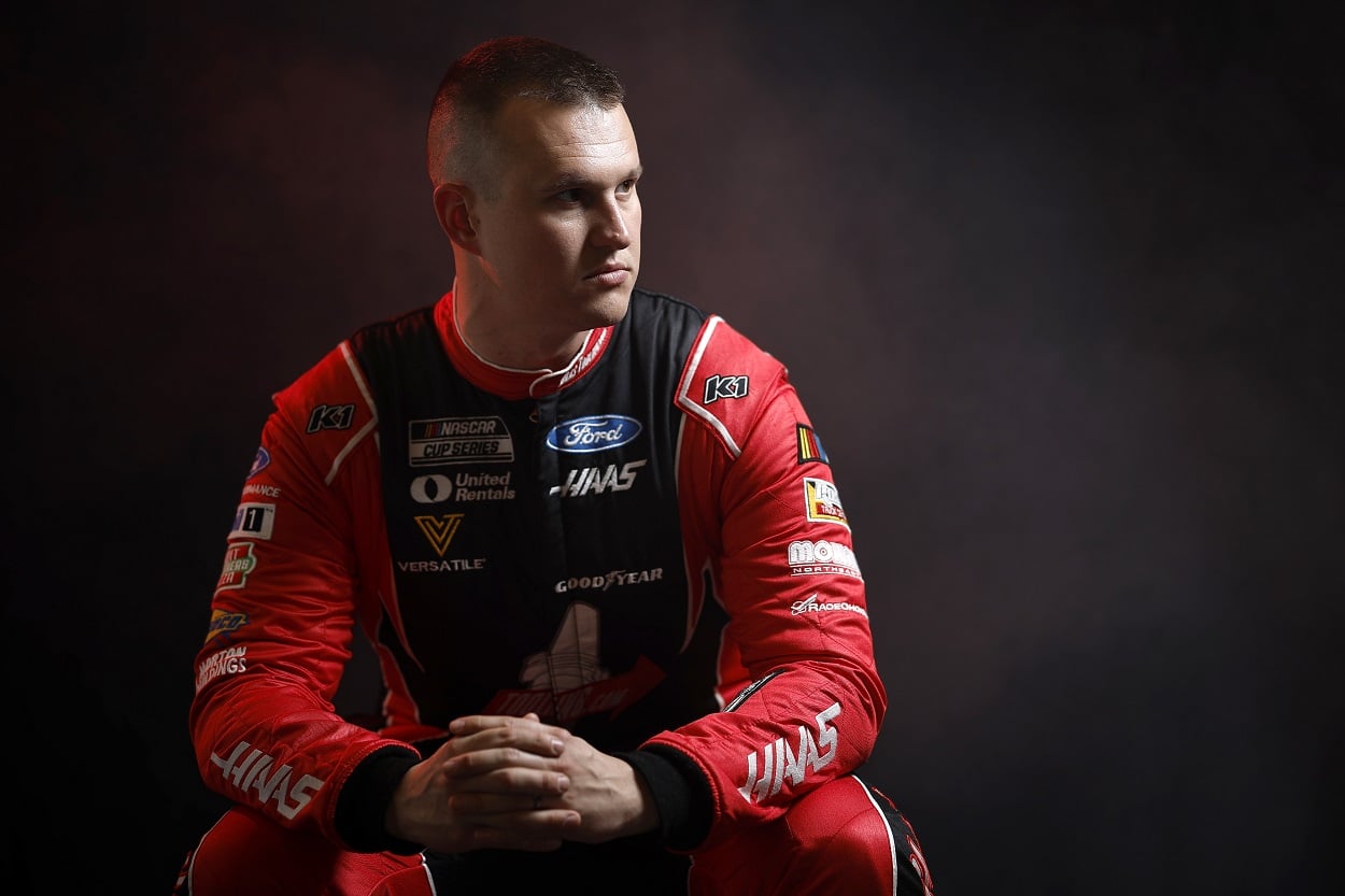 Stewart-Haas Racing driver Ryan Preece