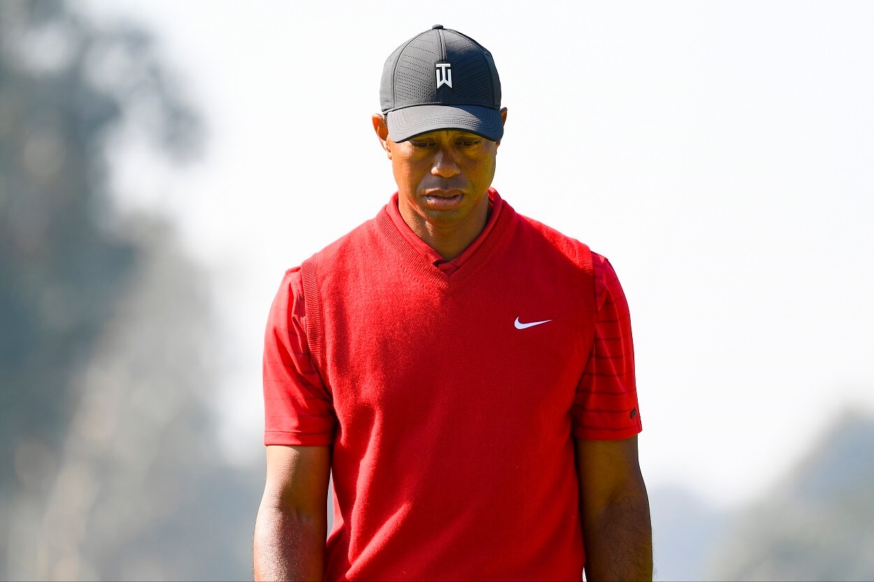 Tiger Woods plays Riviera Country Club in February 2020
