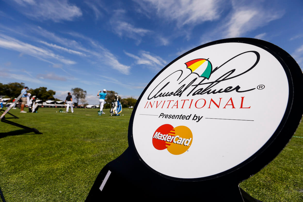 An Arnold Palmer Invitational sign is shown.