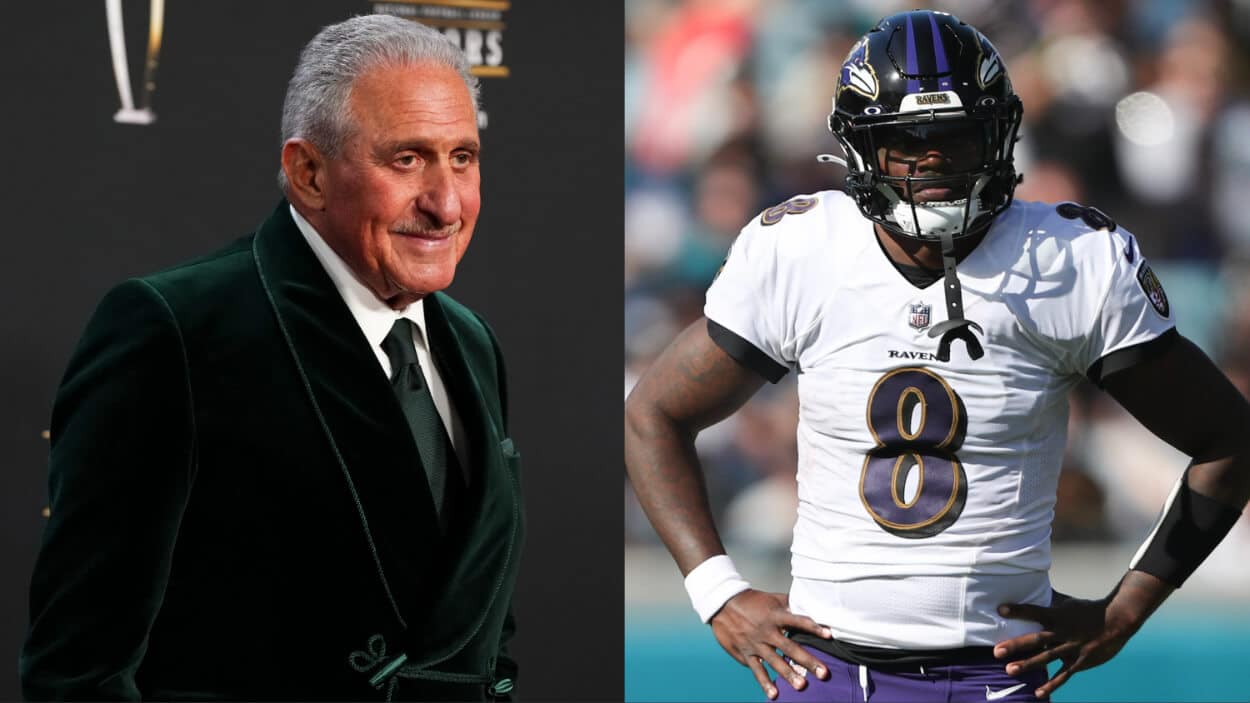 Arthur Blank, Lamar Jackson, Atlanta Falcons, Mike Lombardi