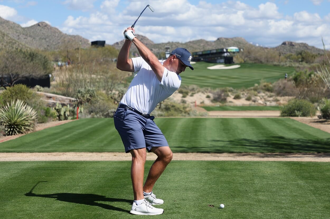 Bryson DeChambeau during the LIV Golf event in Tucson