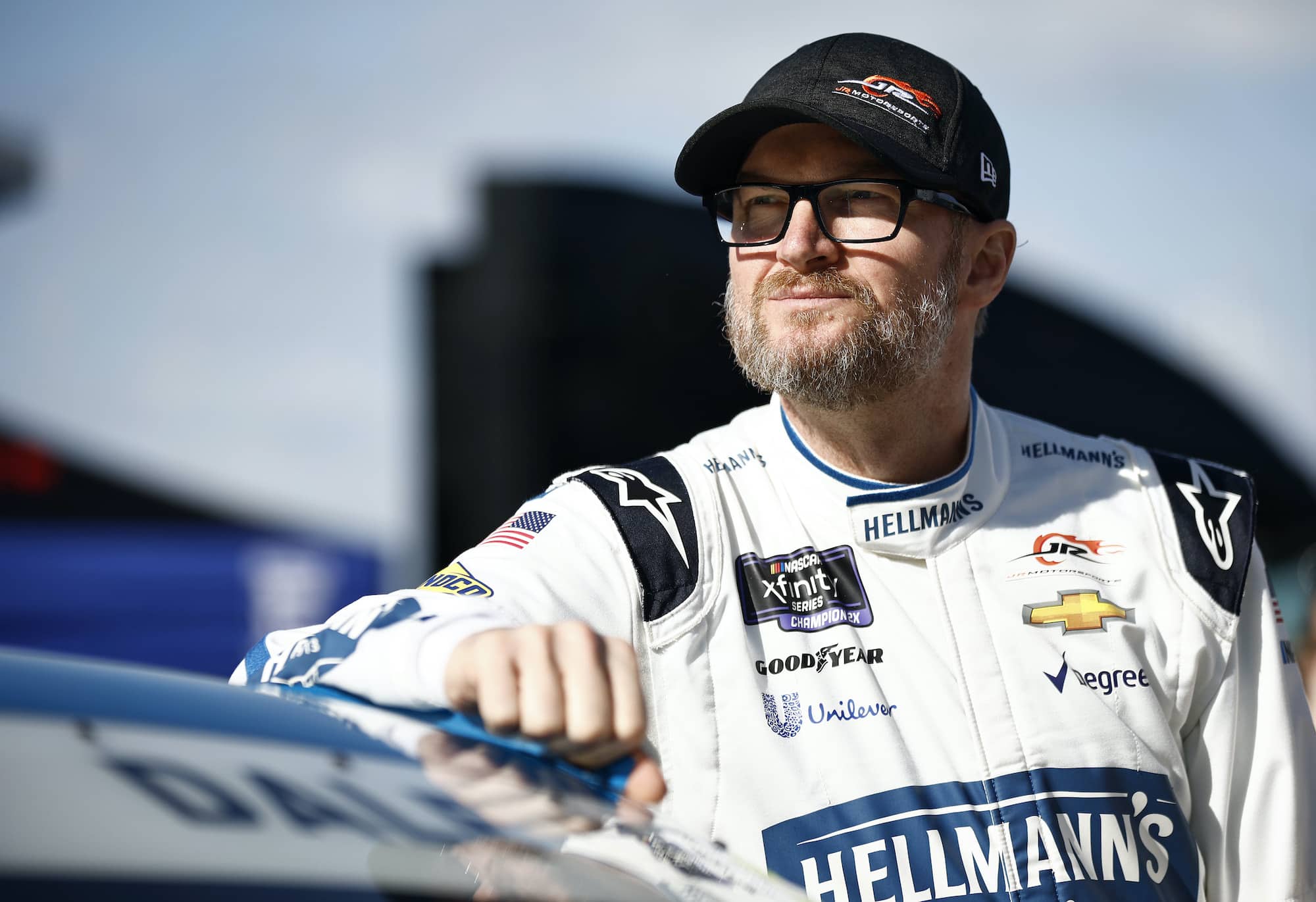 Dale Earnhardt Jr. before Xfinity race