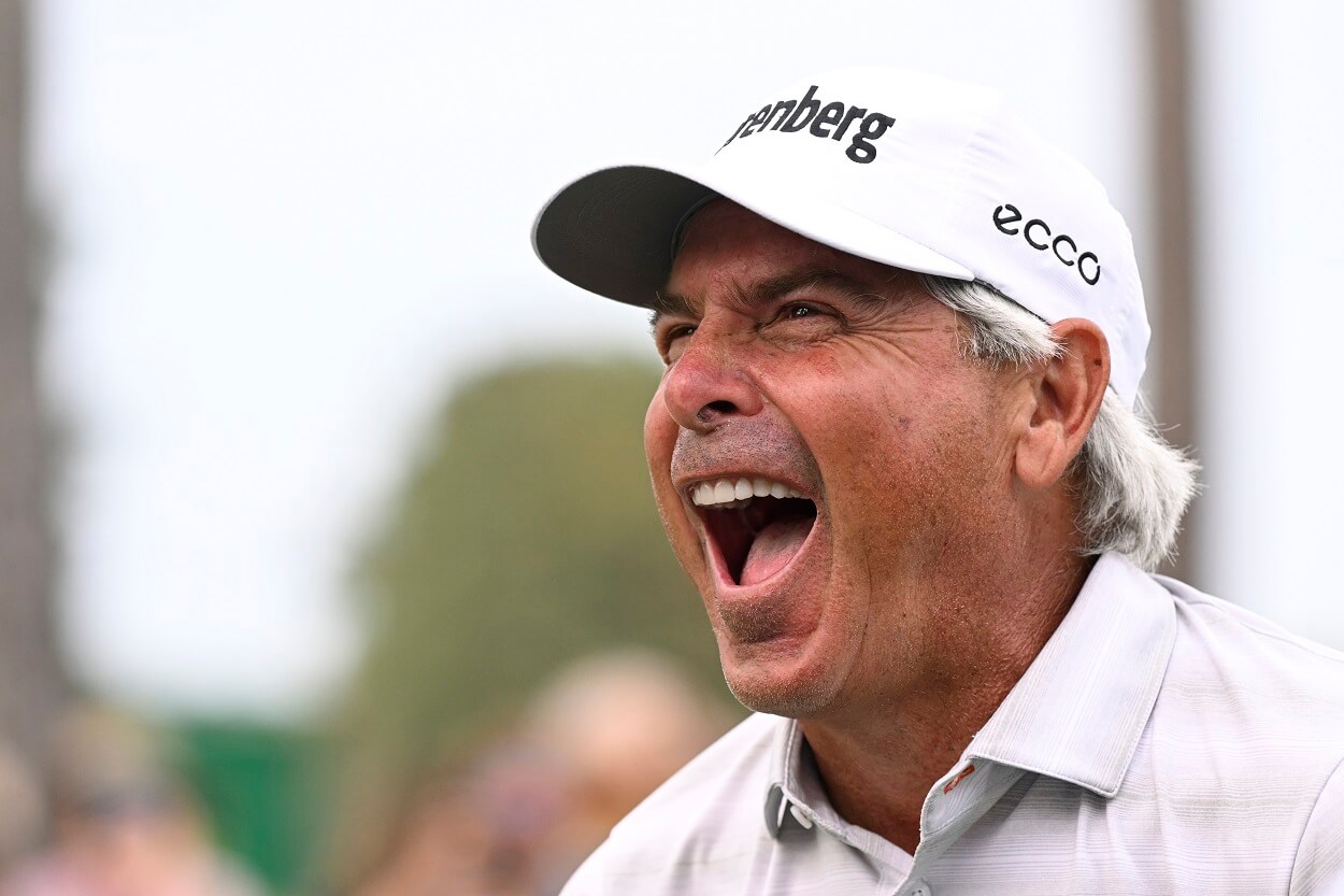 Fred Couples celebrates after winning the 2022 SAS Championship