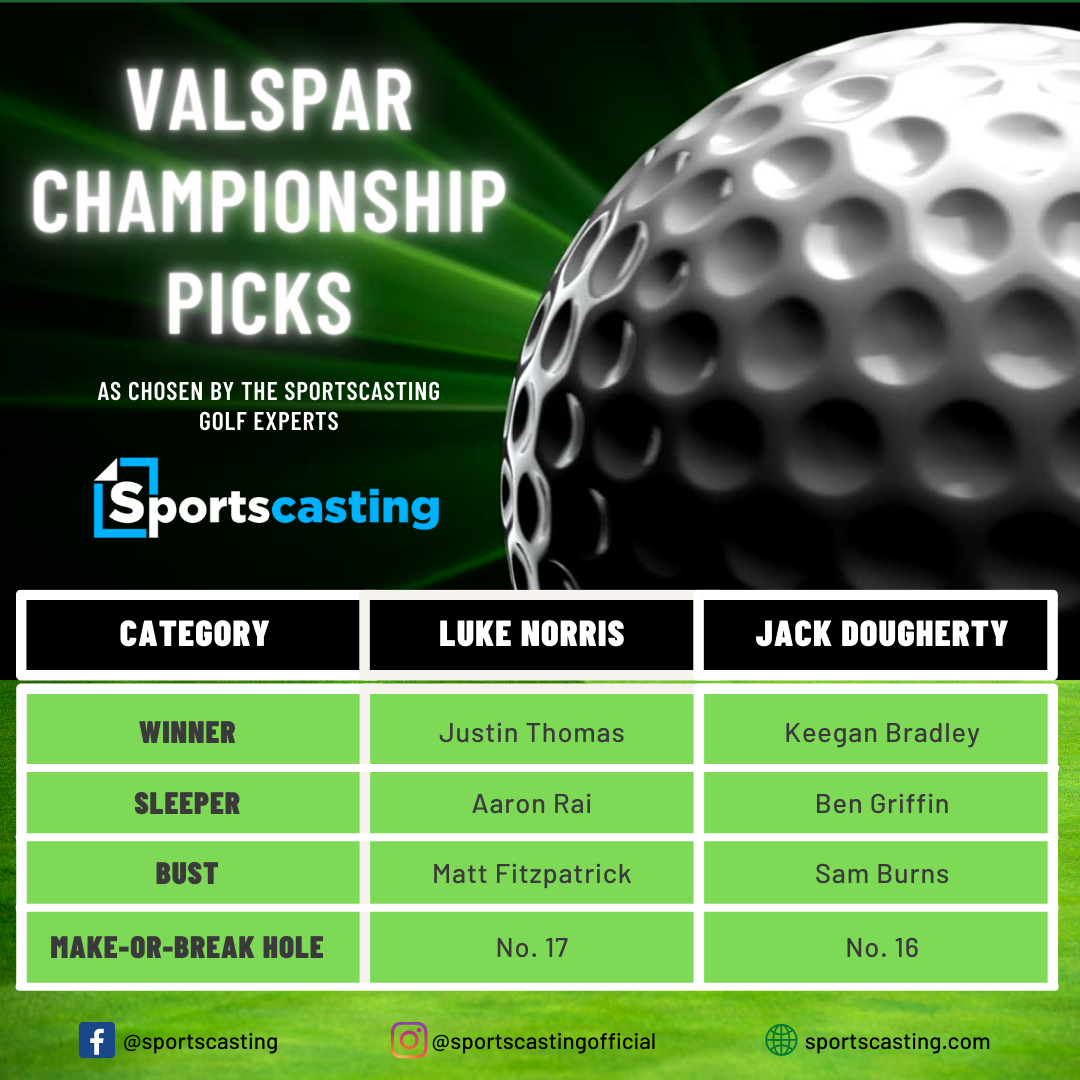Expert predictions for the Valspar Championship.