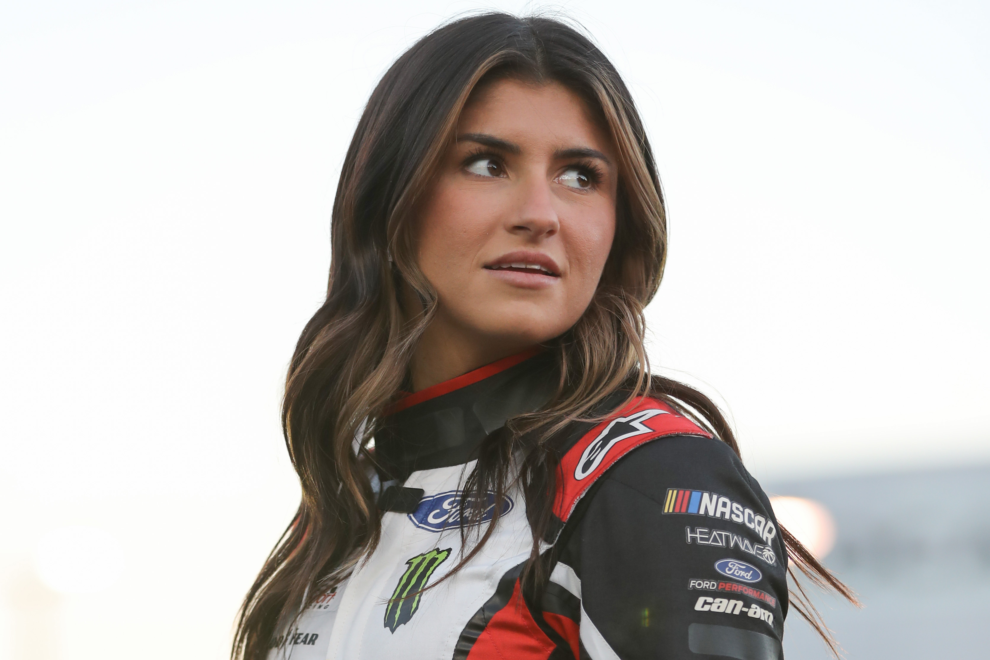 Hailie Deegan on grid