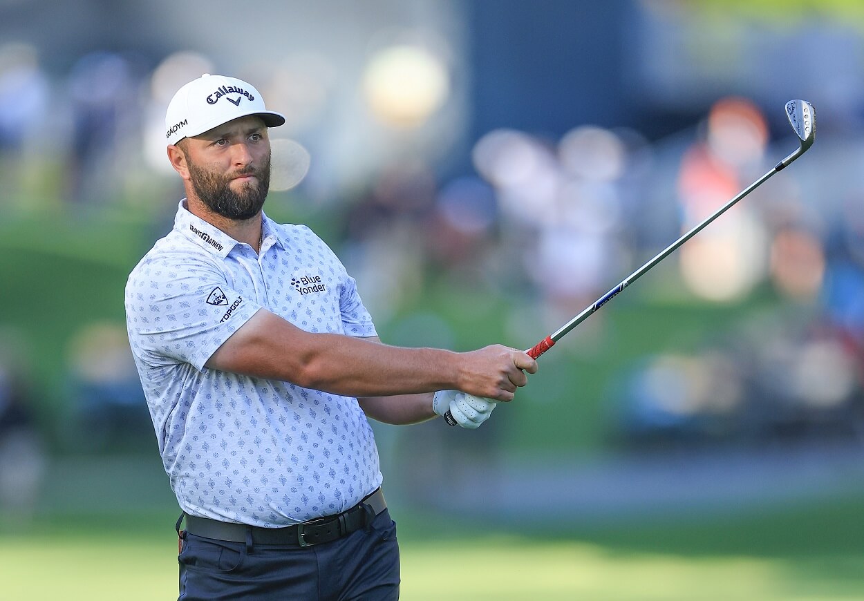 Jon Rahm during the first round of the 2023 Players Championship at TPC Sawgrass