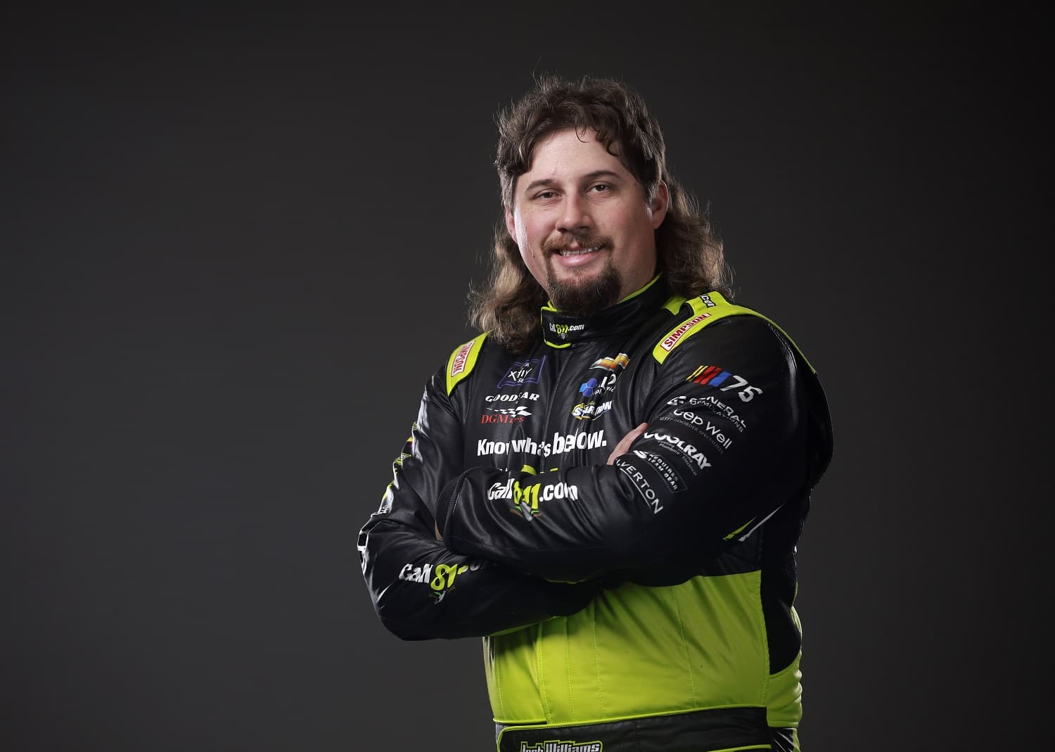 Driver Josh Williams poses for a photo during NASCAR Production Days at Charlotte Convention Center on Jan. 19, 2023 in Charlotte, North Carolina.