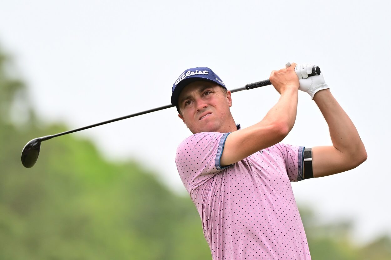 Justin Thomas during the third round of the 2023 Valspar Championship