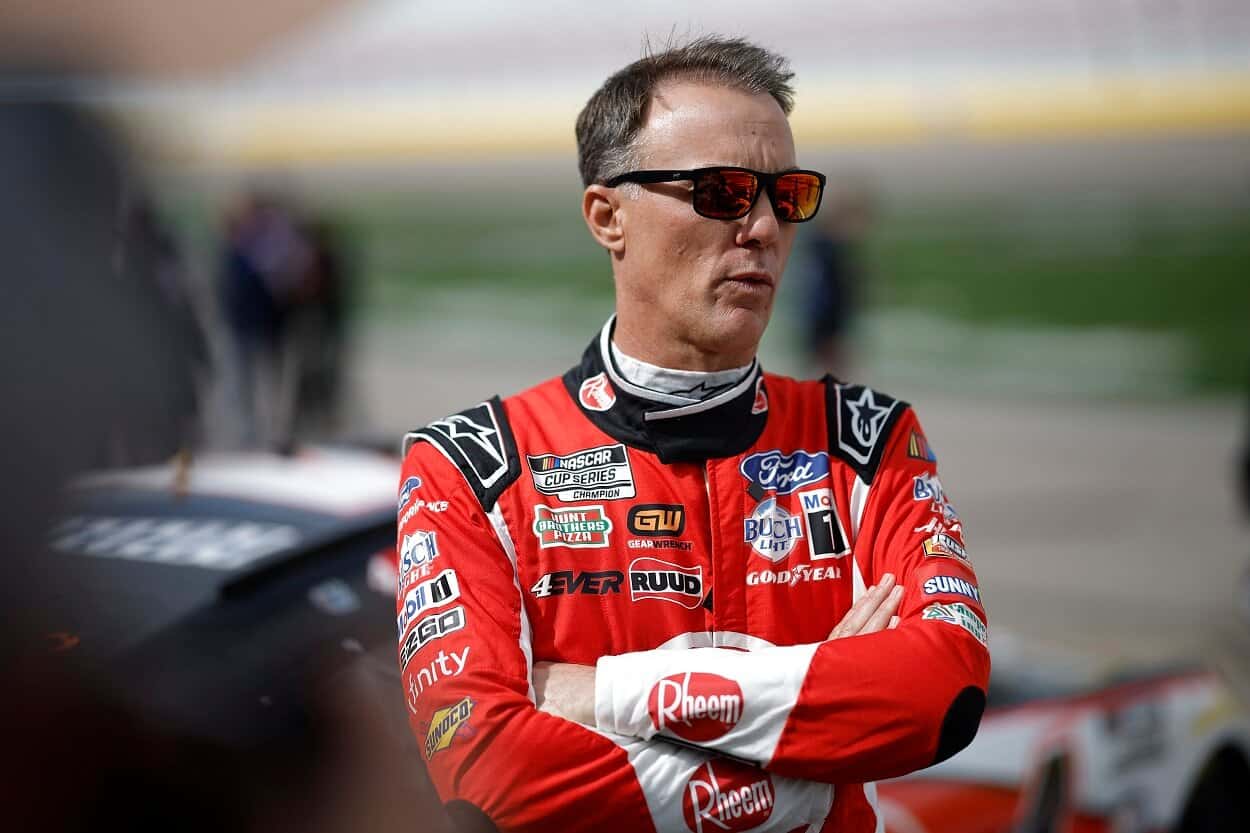 Stewart-Haas Racing driver Kevin Harvick ahead of the March 2023 NASCAR Cup Series race in Las Vegas