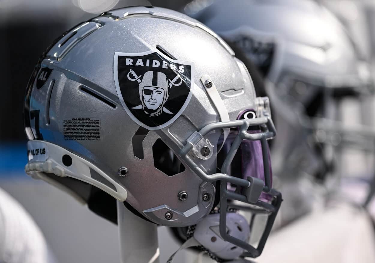 Las Vegas Raiders helmet