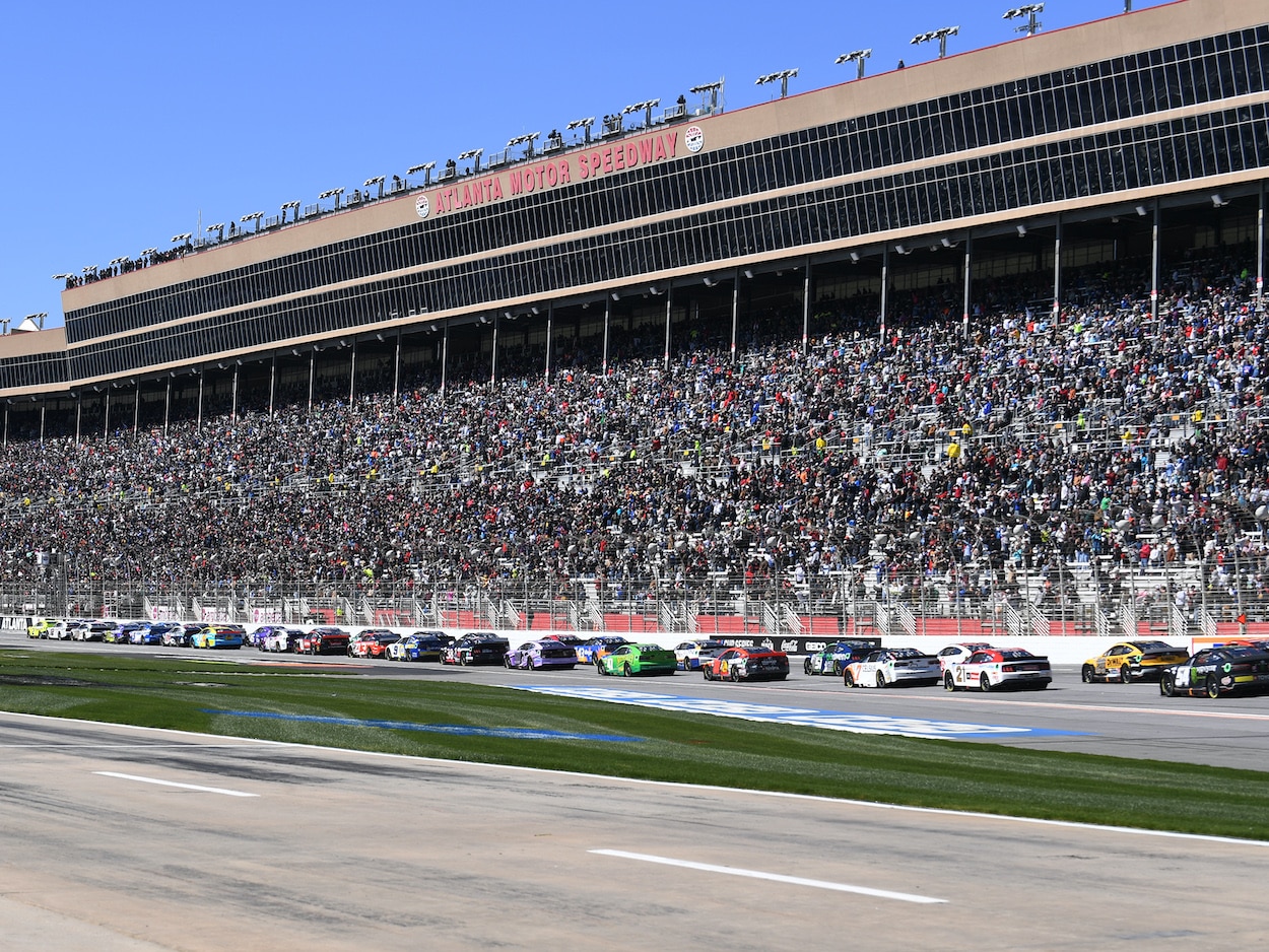 Commercial Tracker 2023 NASCAR Cup Series Race at Atlanta (Spring), Includes Commercial Break When Audience Missed Leaders Crashing