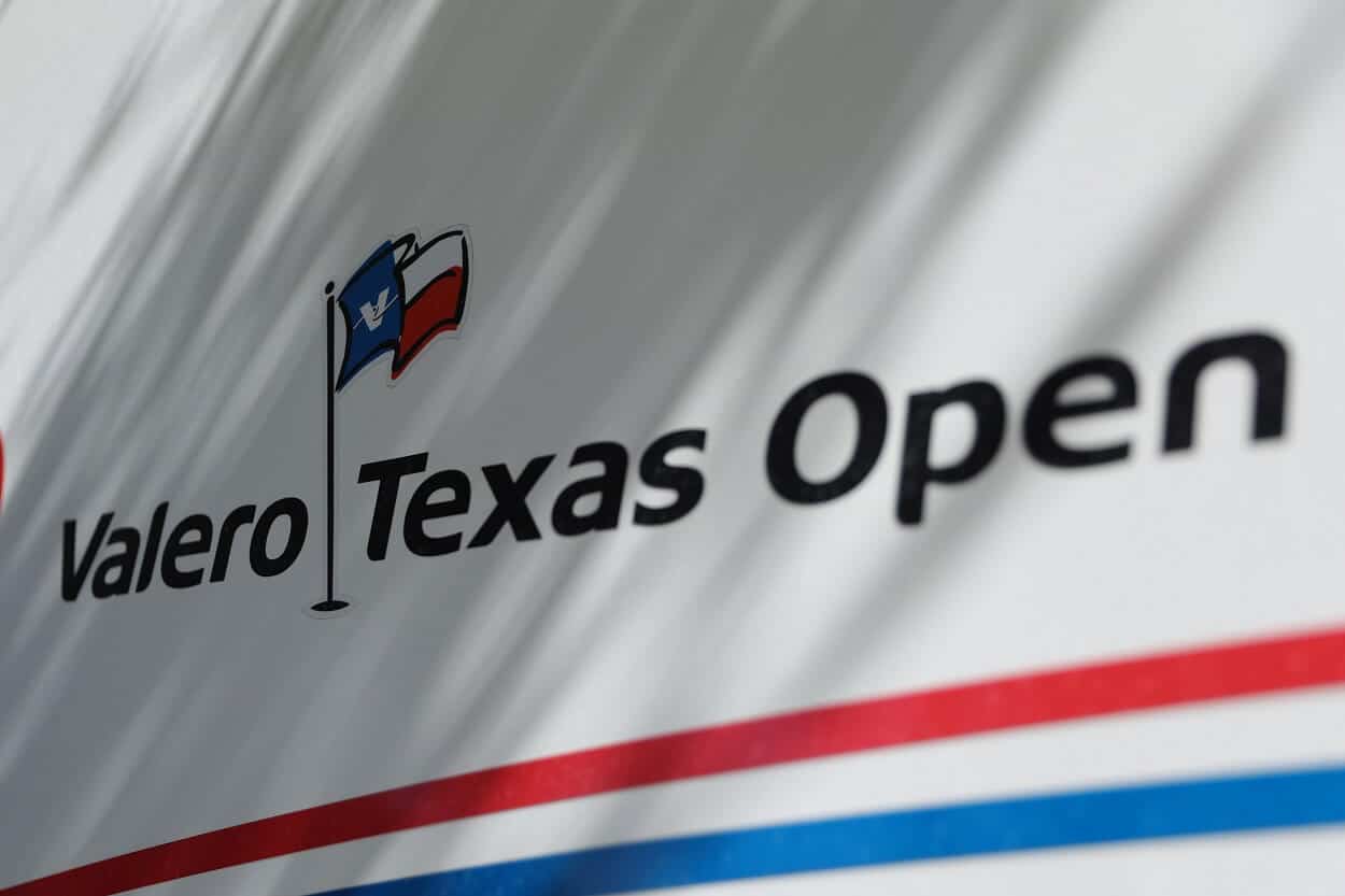 Signage for the PGA Tour Valero Texas Open