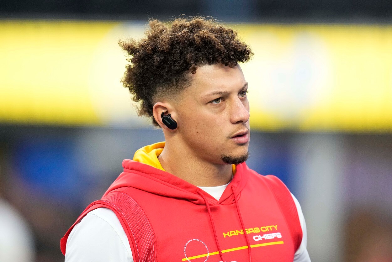 Patrick Mahomes ahead of a 'Thursday Night Football' matchup between the Chiefs and Chargers