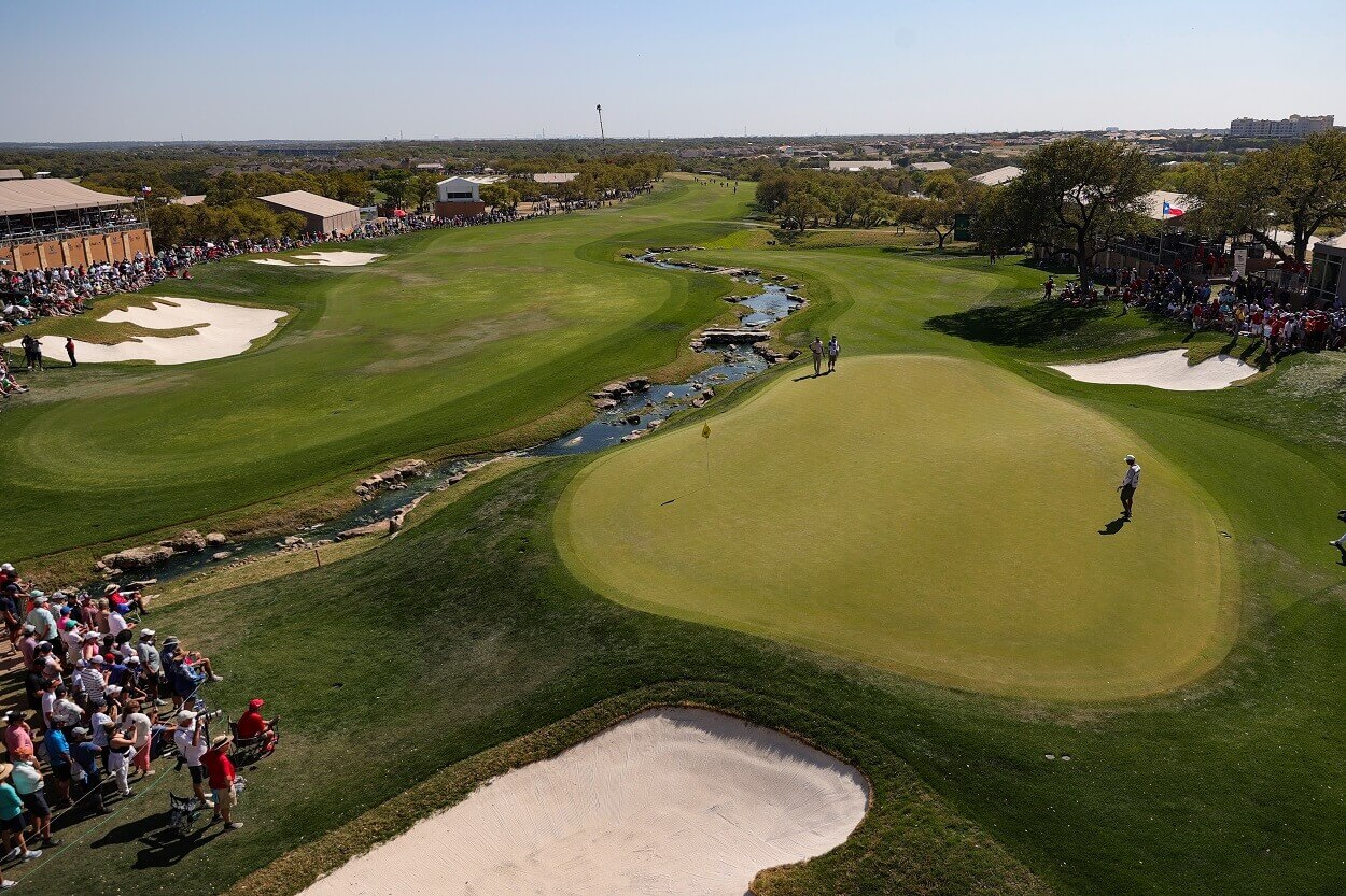 The 18th hole at TPC San Antonio