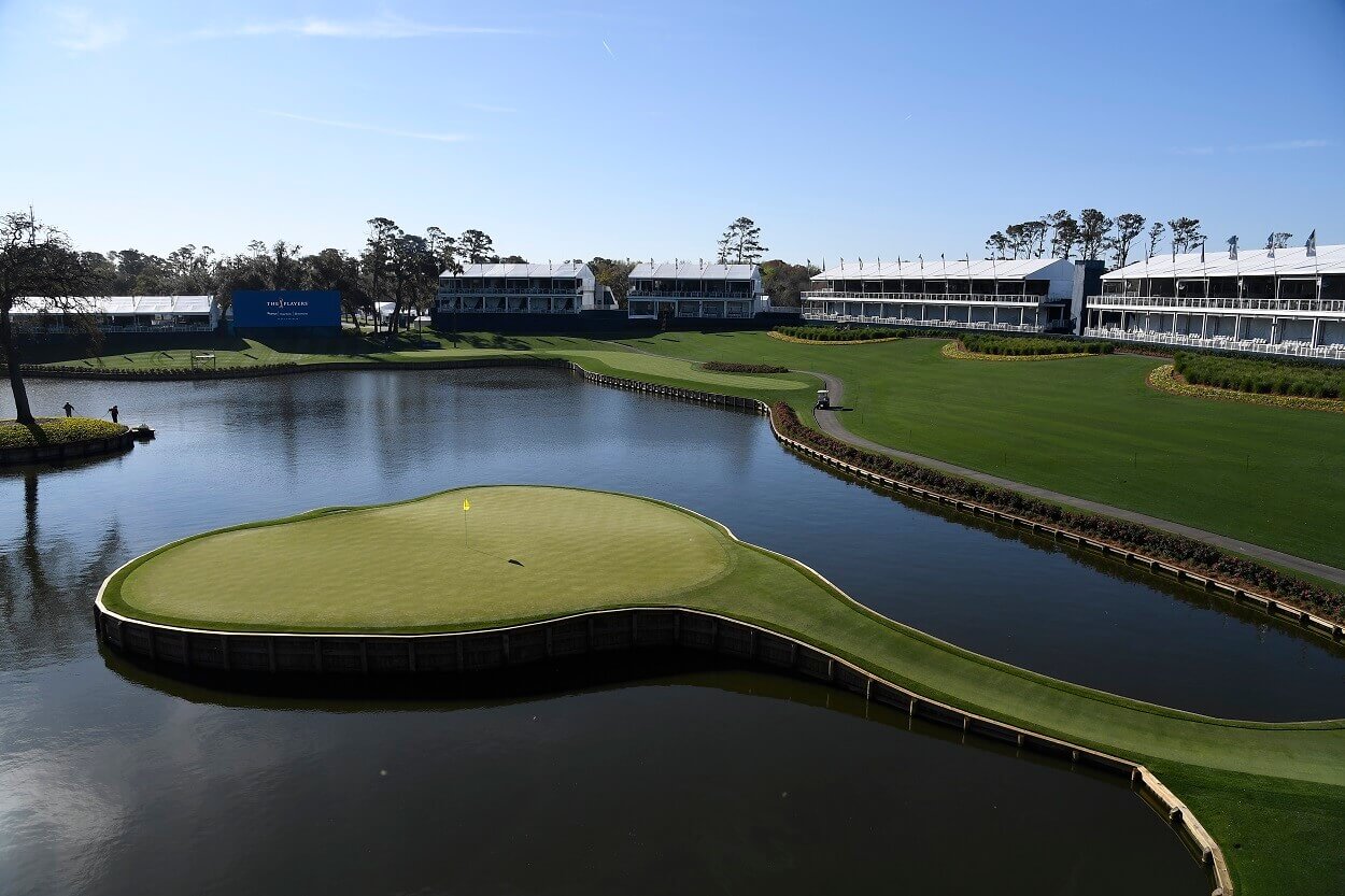 The 17th hole at TPC Sawgrass
