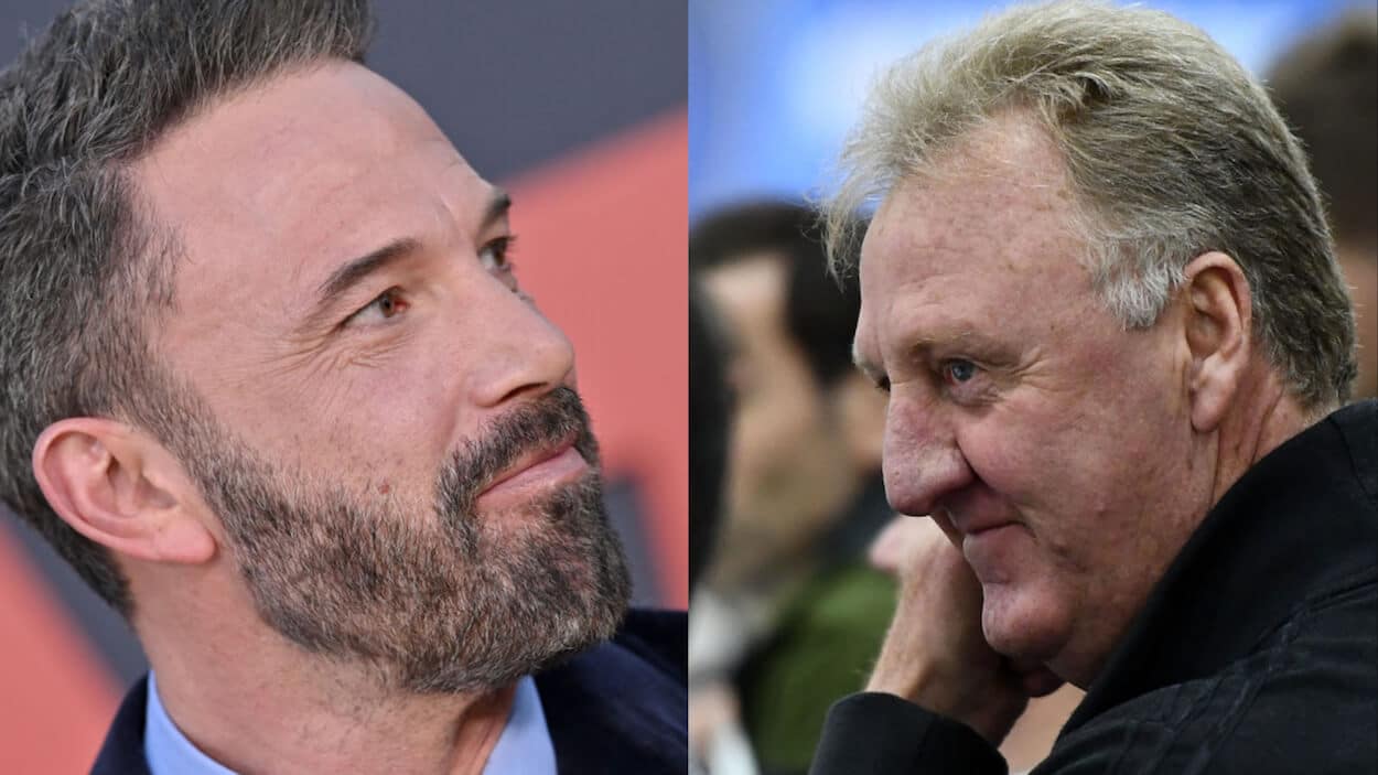 Ben Affleck (L) and Larry Bird (R)