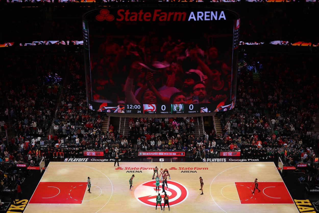 The Atlanta Hawks tip off against the Boston Celtics.