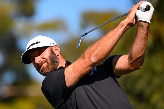 Dustin Johnson during the final round of the LIV Golf Event in Adelaide, Australia