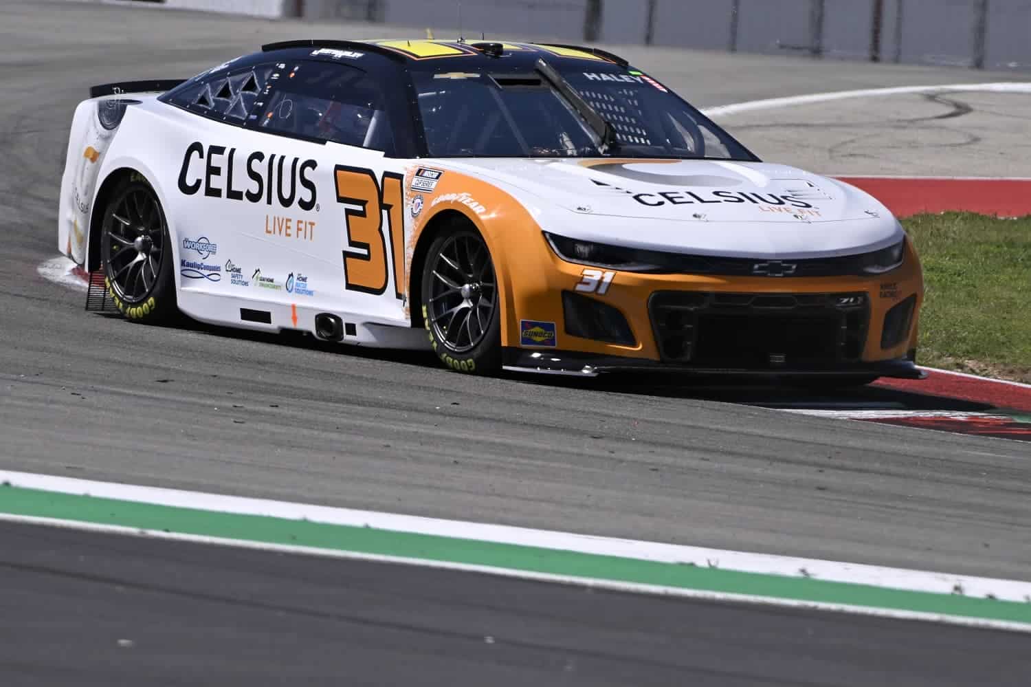 Justin Haley drives during practice for the NASCAR Cup Series EchoPark Automotive Grand Prix at Circuit of The Americas on March 24, 2023.