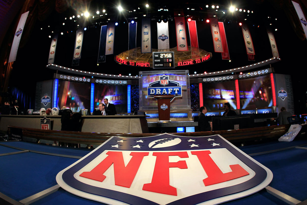 The 2011 NFL Draft stage is shown.