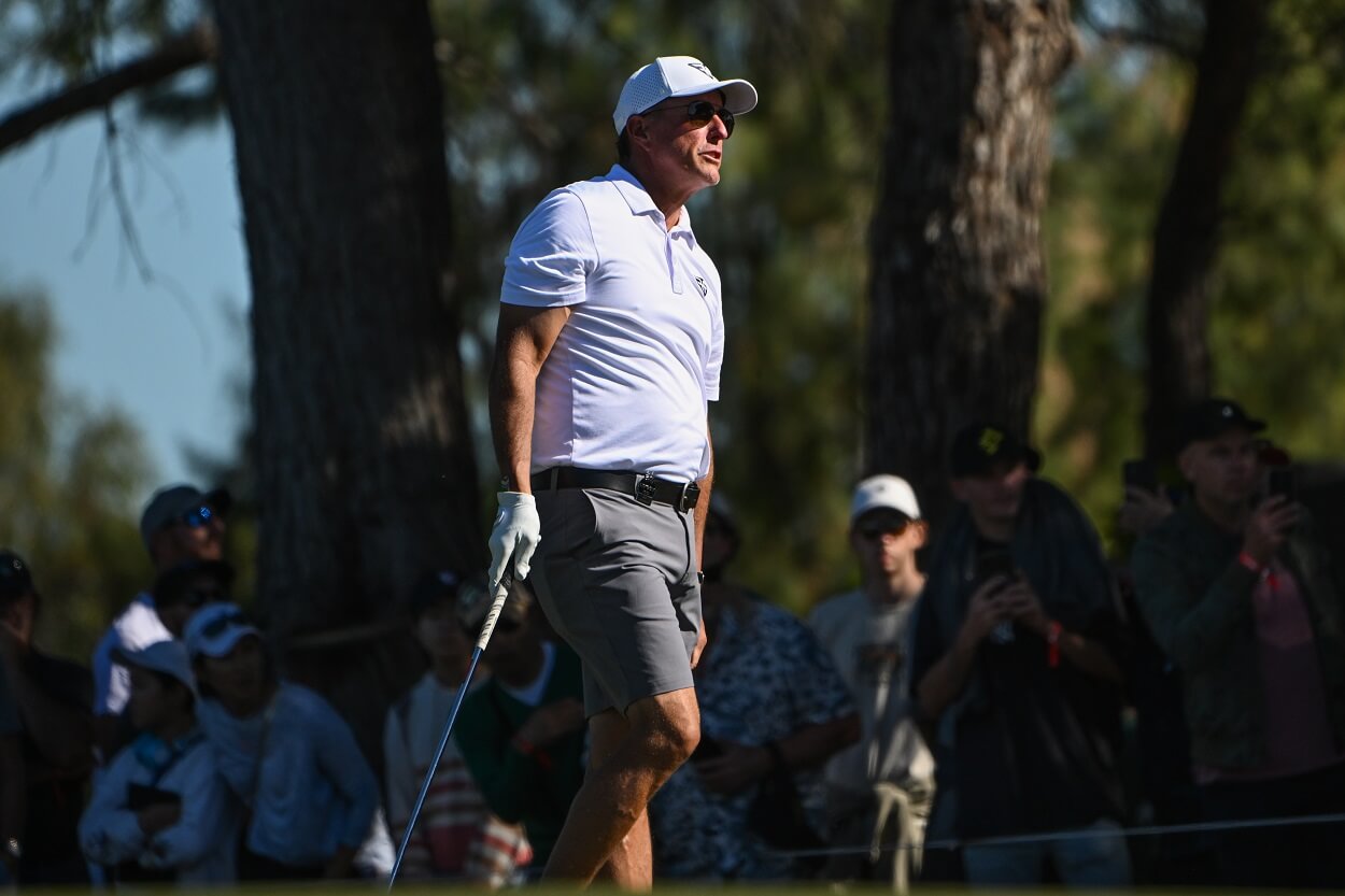 Phil Mickelson during the first round of the LIV Golf event in Adelaide, Australia