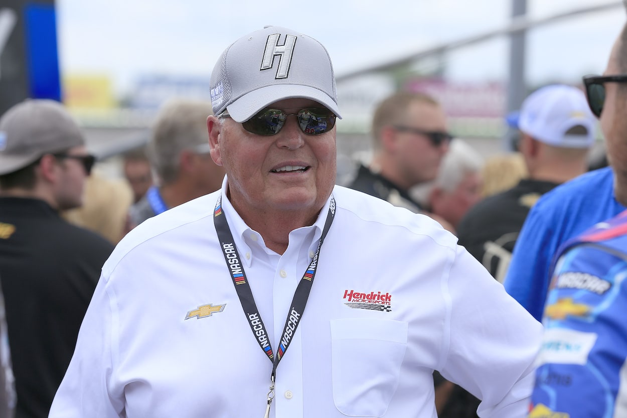 Hendrick Motorsports team owner Rick Hendrick before race.