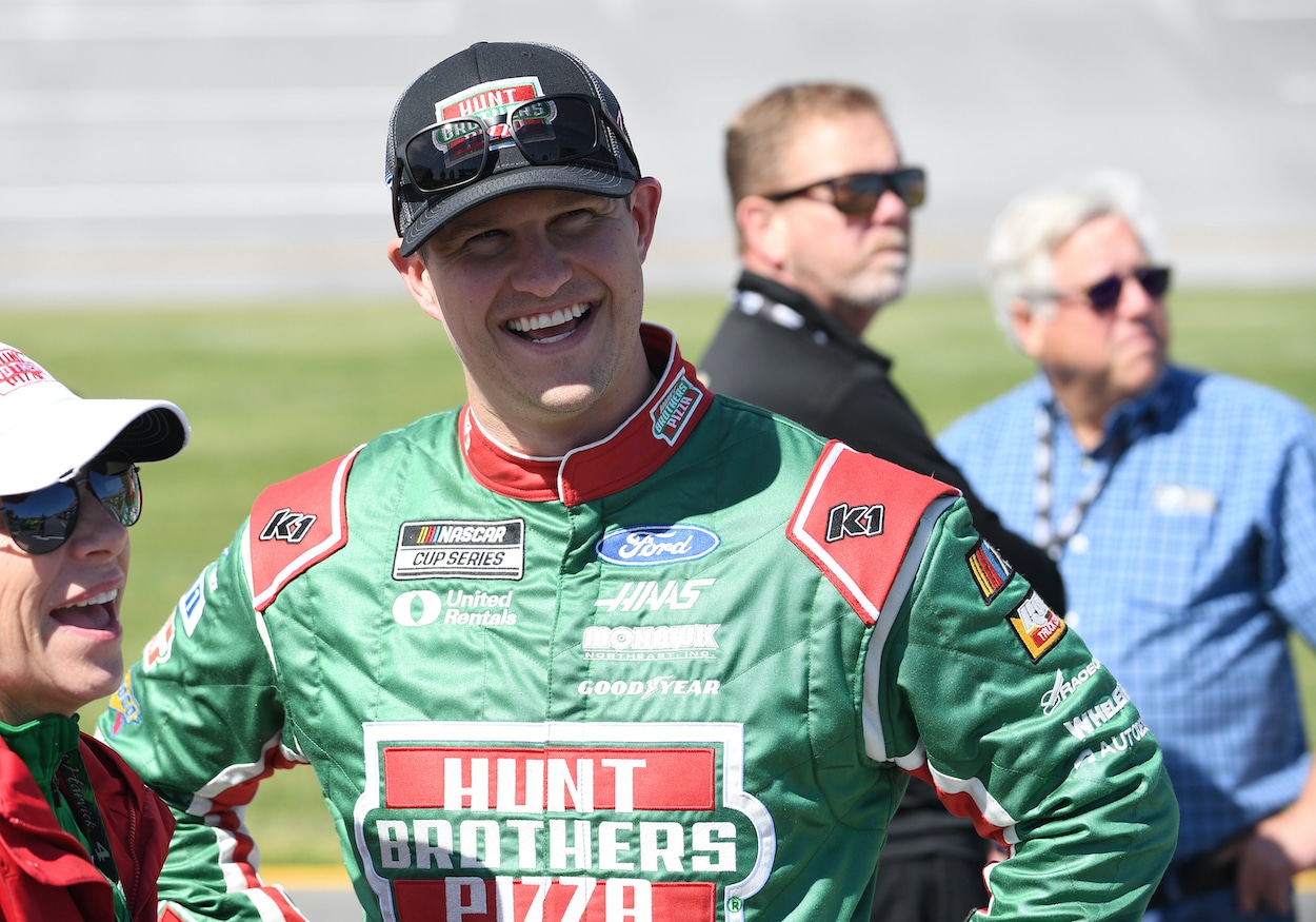 Ryan Preece before race.