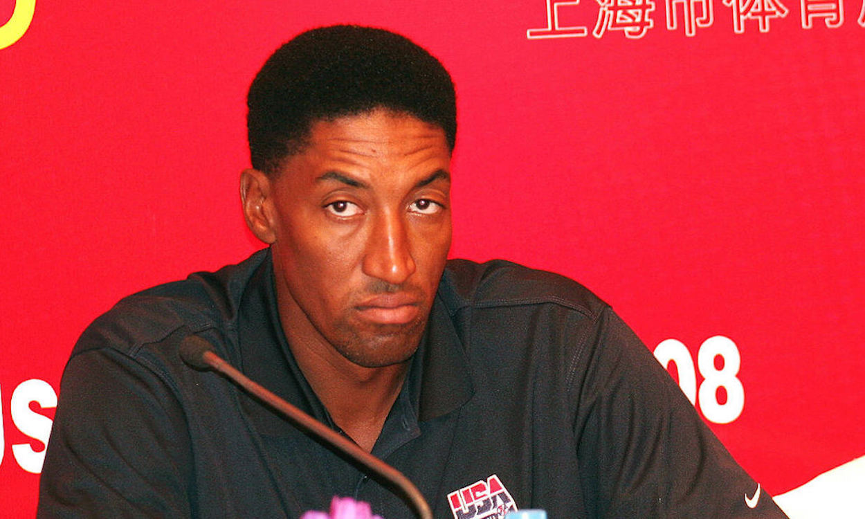 Scottie Pippen at a 2008 USA Basketball press conference in China.