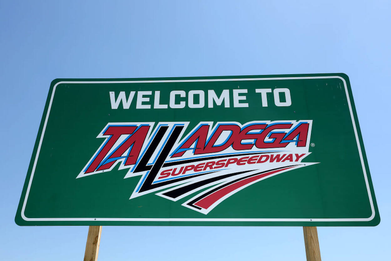 The sign outside of Talladega Superspeedway.