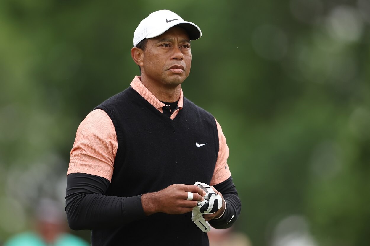 Tiger Woods during the 2022 PGA Championship