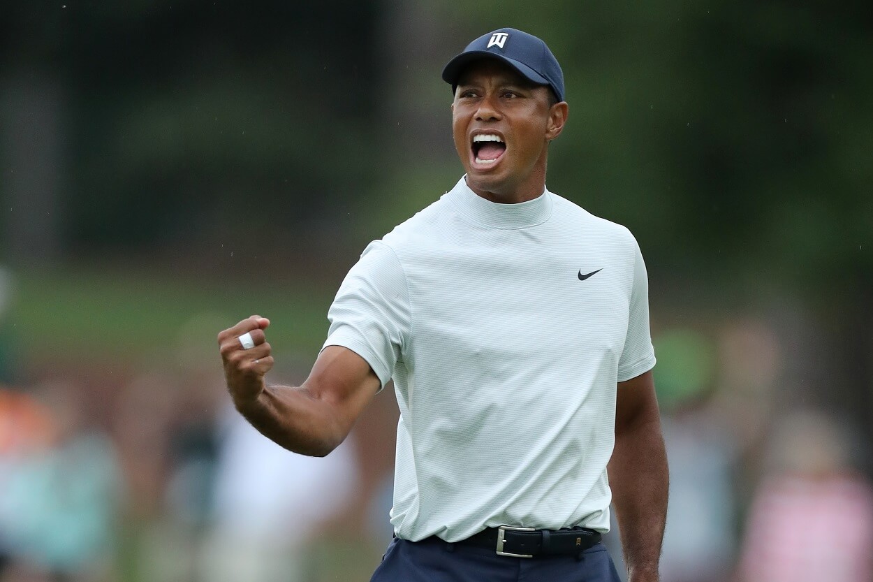 All-time PGA Tour leading money winner Tiger Woods during the 2019 Masters