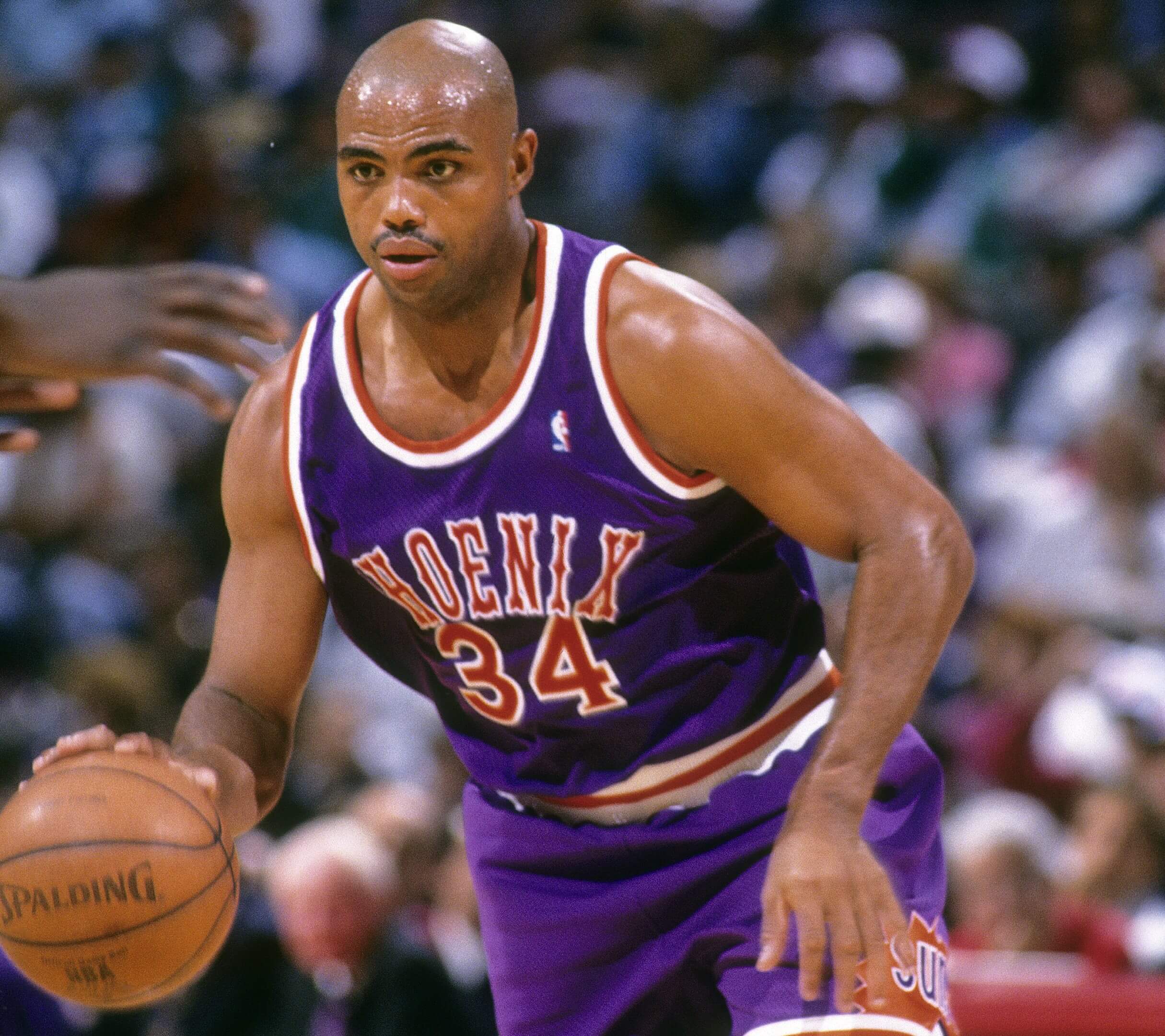 Charles Barkley of the Phoenix Suns in action.