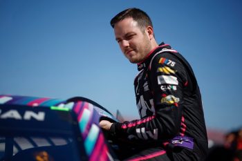 Alex Bowman ahead of the 2023 NASCAR Cup Series GEICO 500 at Talladega Superspeedway