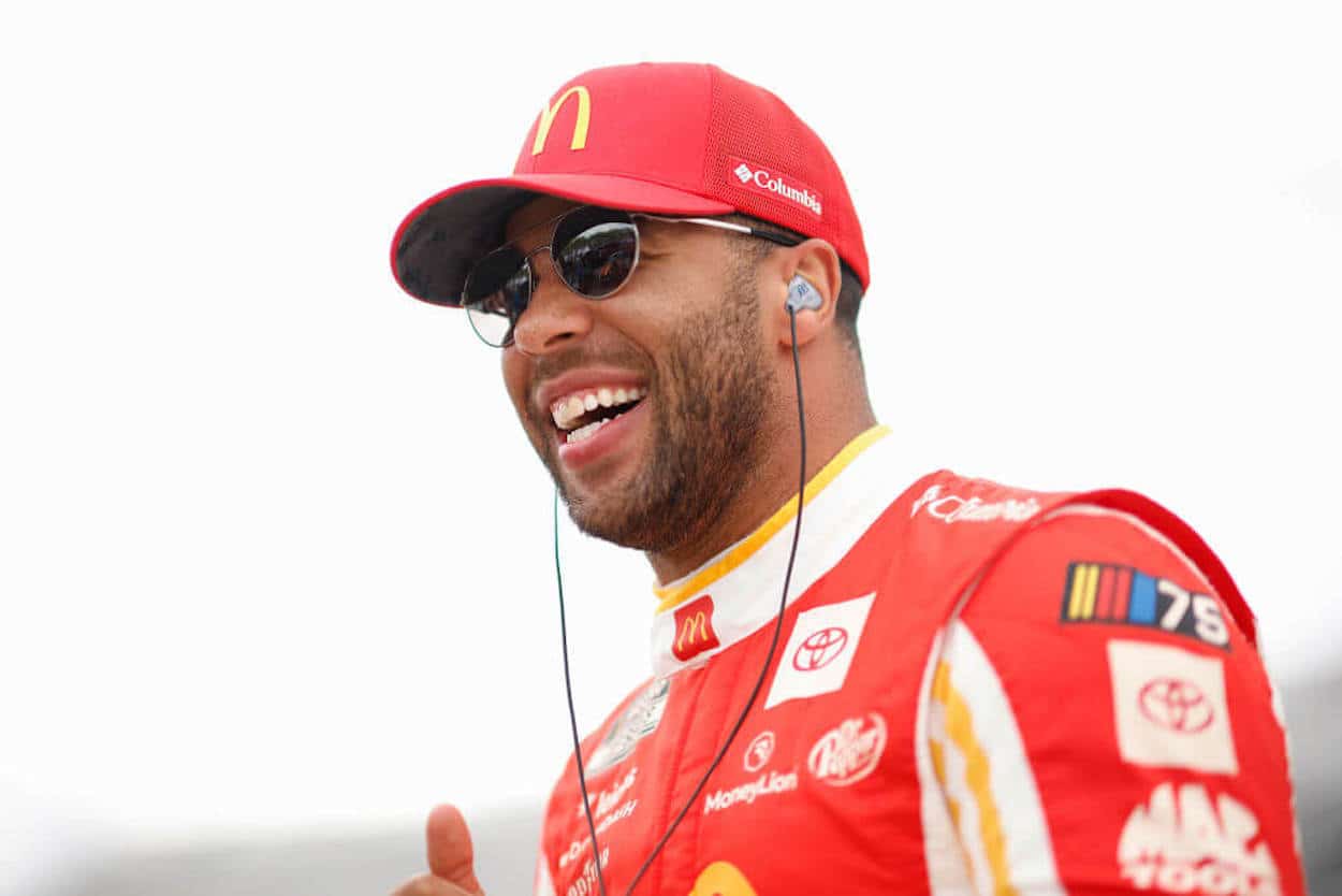 Bubba Wallace during practice at Martinsville.