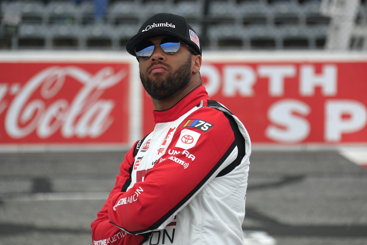 Bubba Wallace before race.