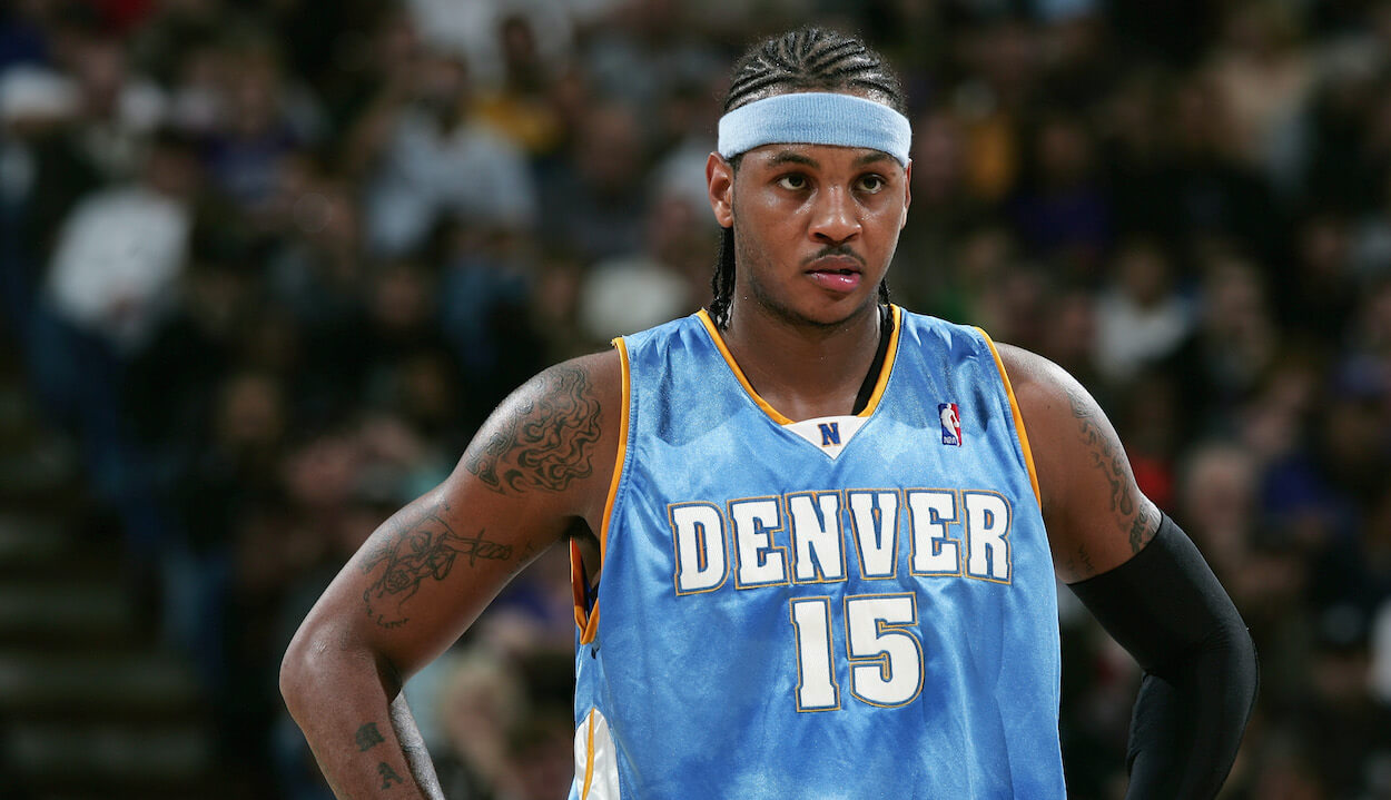 Carmelo Anthony with the Denver Nuggets in 2005.