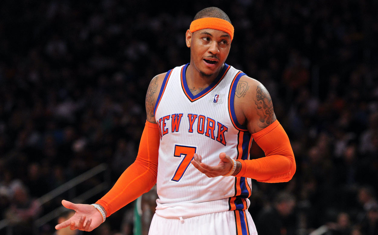 Carmelo Anthony with the New York Knicks in 2011.