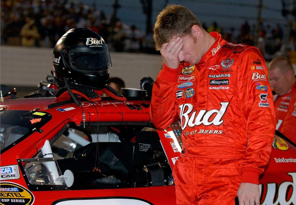 NASCAR driver Dale Earnhardt Jr. disappointed after a bad race