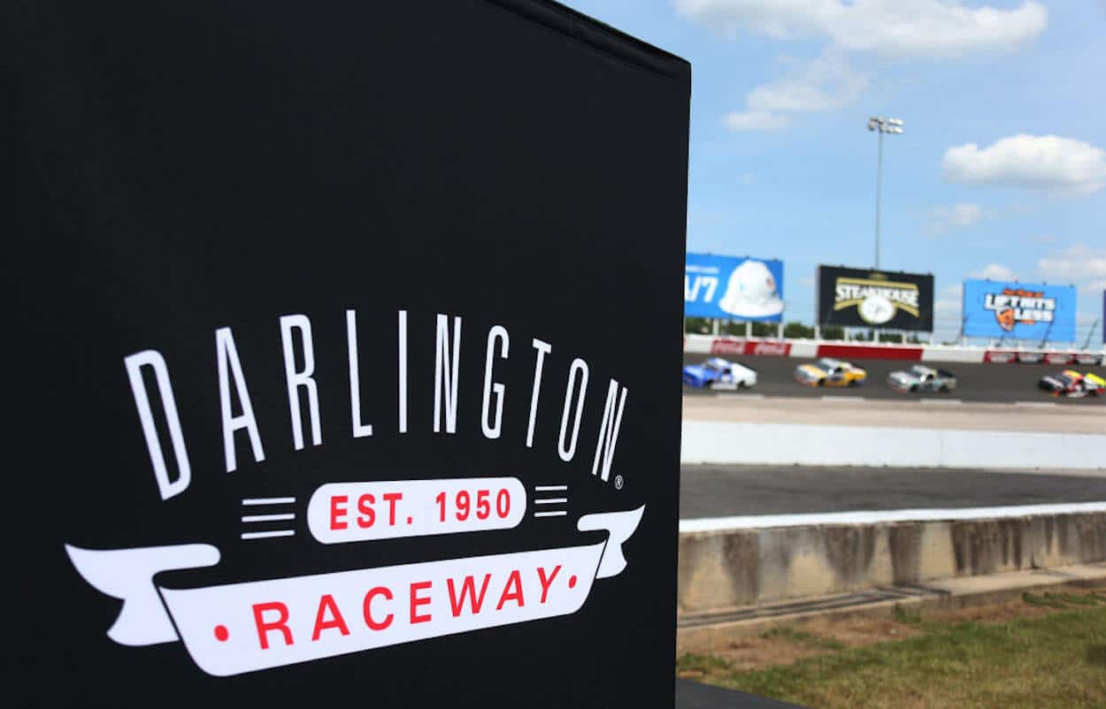 The signage outside of Darlington Raceway.